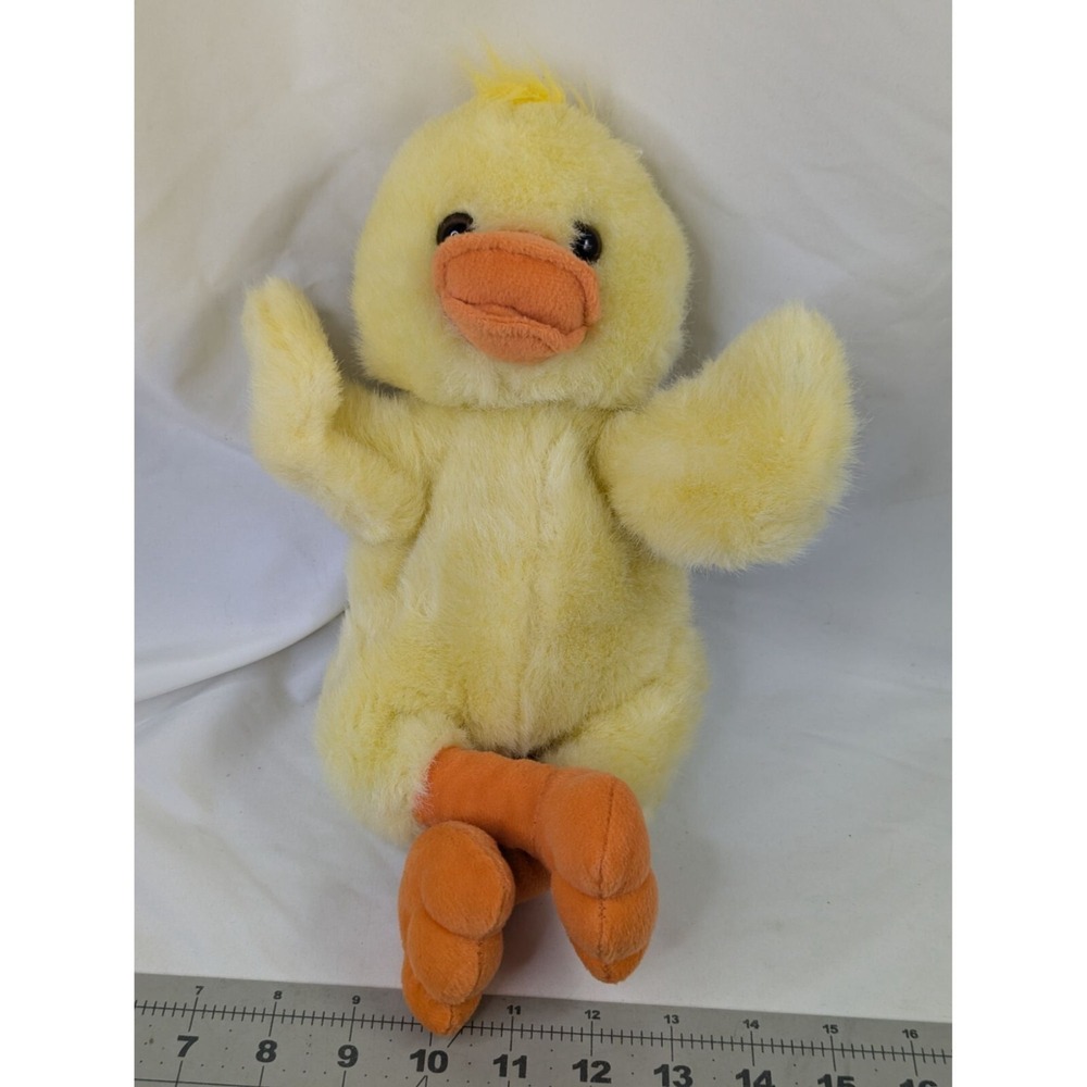 Yellow Duck Chick Hand Puppet Plush 14 Inch Beverly Hills Teddy Bear Co